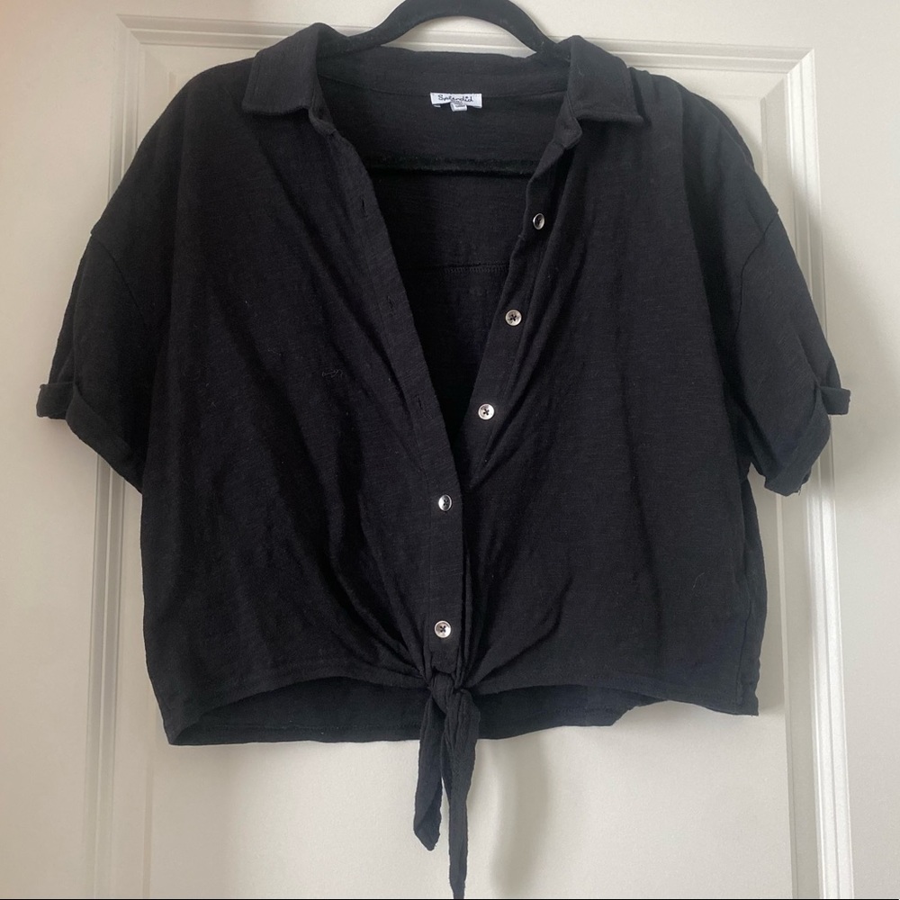 Splendid button top